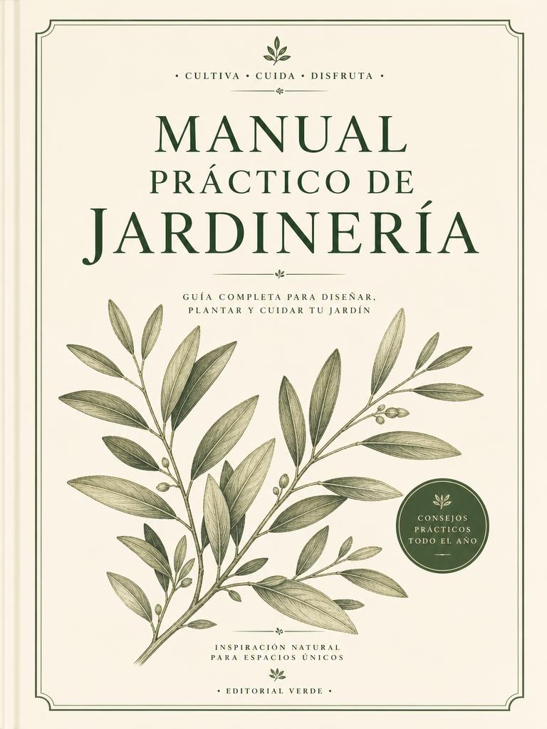 Portada del volumen Manual Práctico de Jardinería
